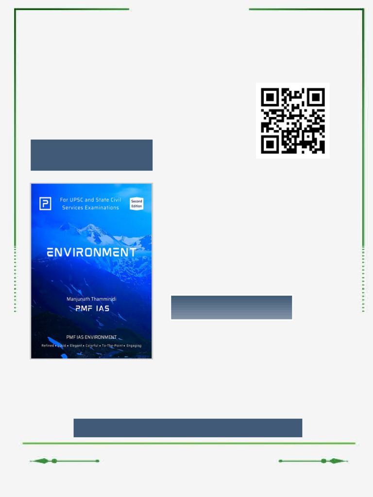 PMF IAS Environment For UPSC 2023 24 2nd Edition Manjunath Thamminidi ...