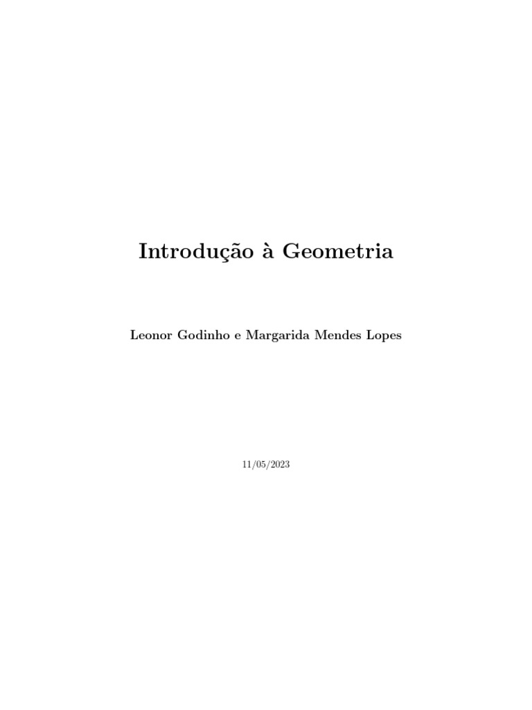 Intro Geo | PDF | Geometria | Axioma
