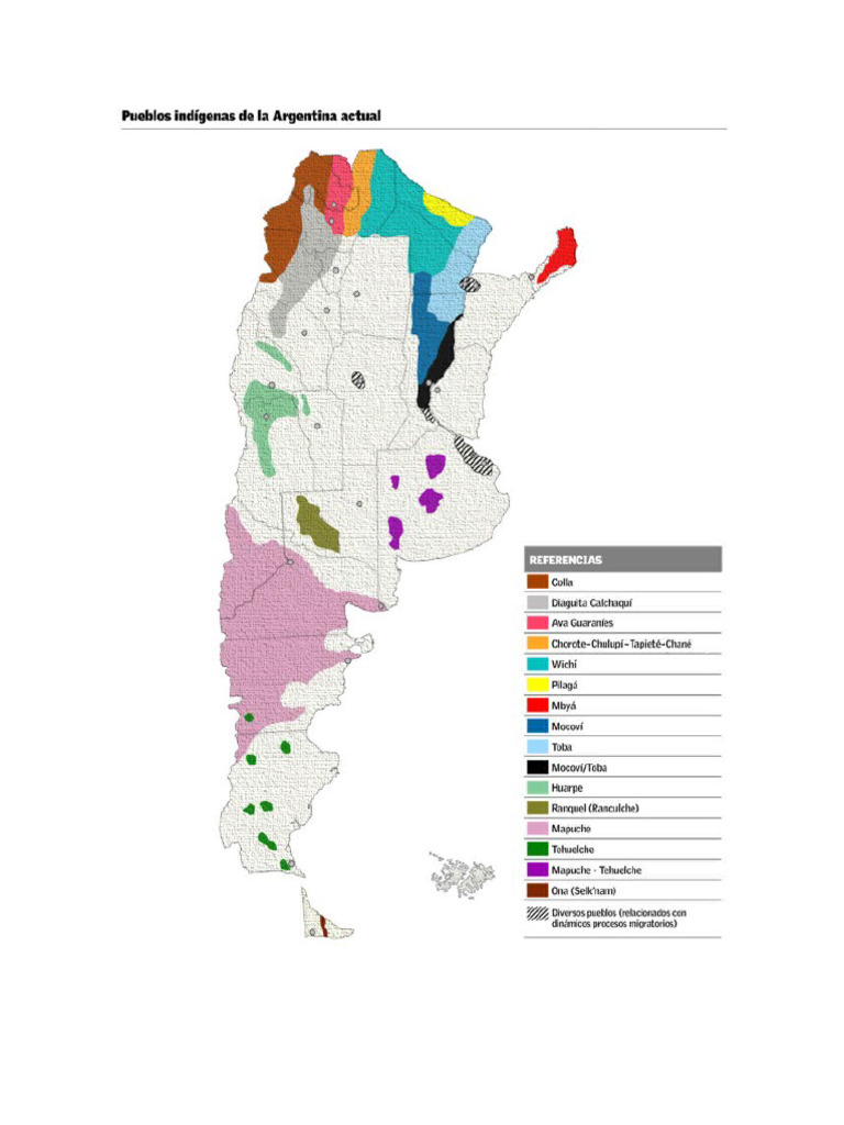 Mapa de Pueblos Indigenas Actuales | PDF