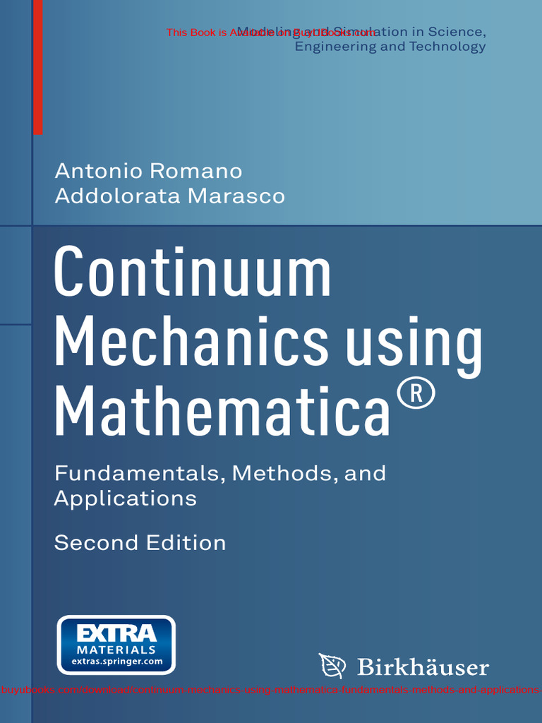 Continuum Mechanics Using Mathematica Fundamentals Methods and ...