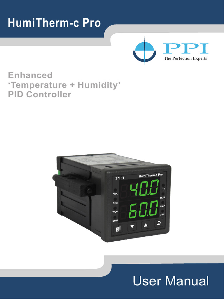 Ppi Humi Thermo C Pro - Pid Controller | PDF | Parameter (Computer ...