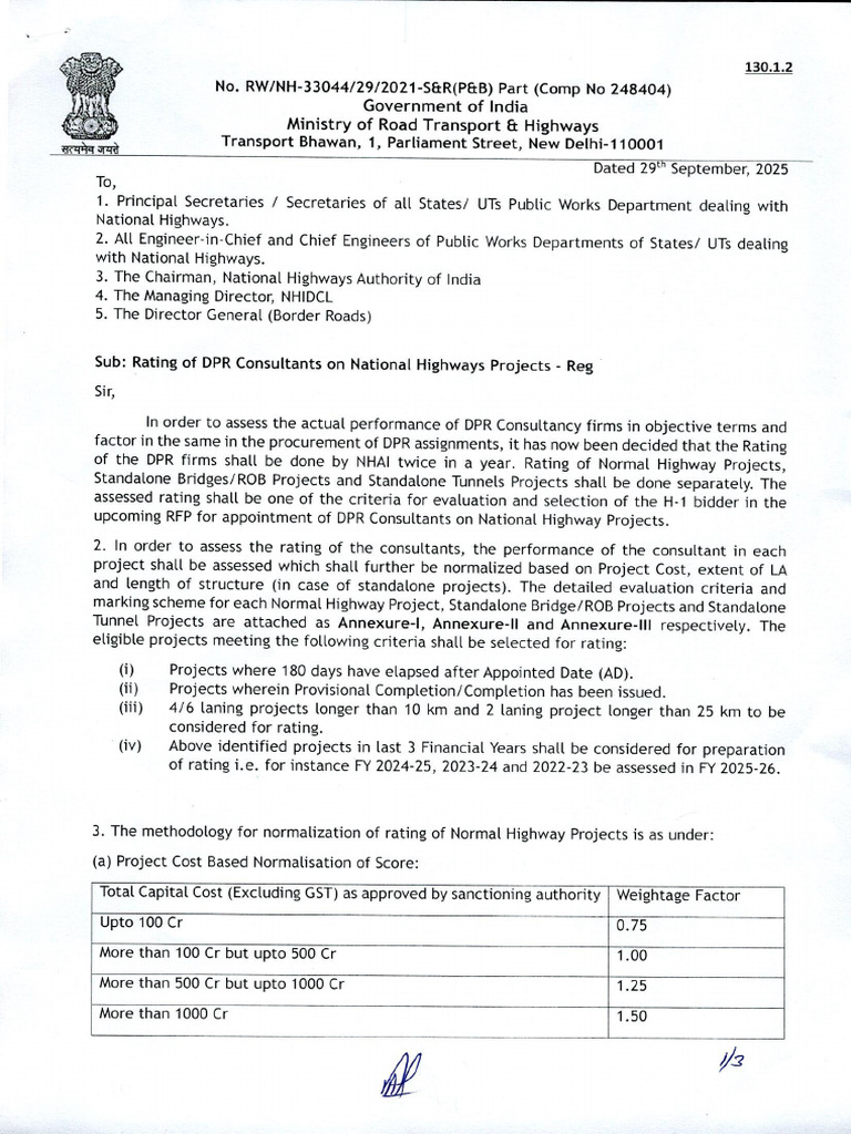 130.1.2 - DPR Rating | PDF
