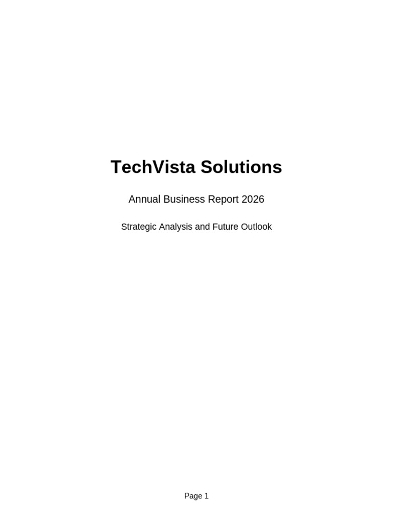 TechVista Solutions Report | PDF | Computer Security | Security