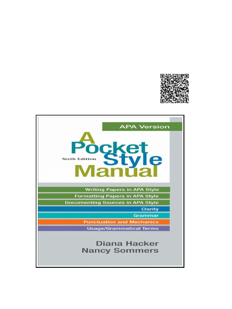 Pocket Style Manual APA Version 6th Edition A | PDF | Rotation ...