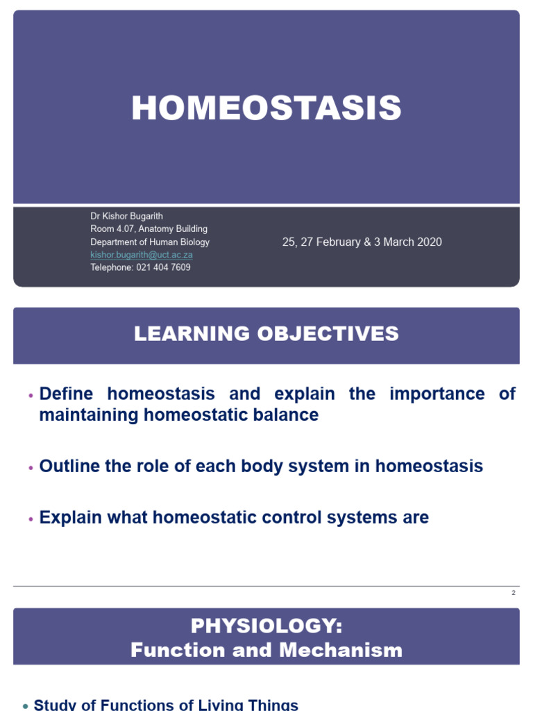 2020 Homeostasis | PDF | Homeostasis | Human Body