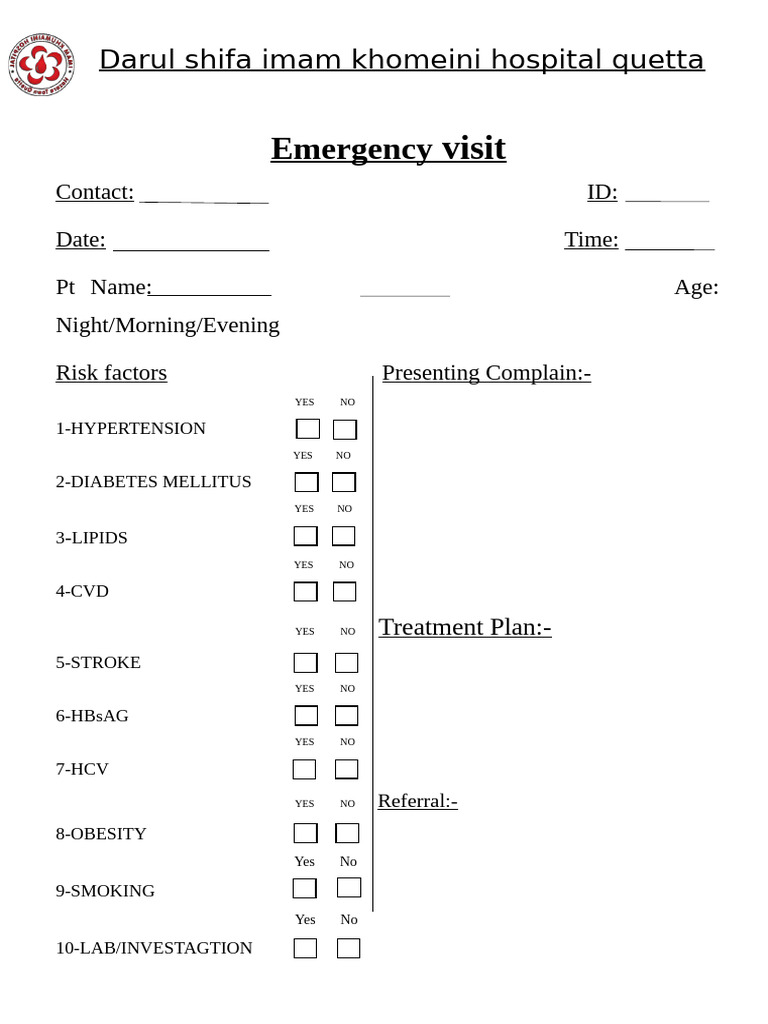 Emergency Visit | PDF