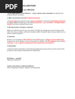 PNG Statutory Declaration Form Guide | PDF