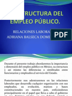 La Estructura Del Empleo Público