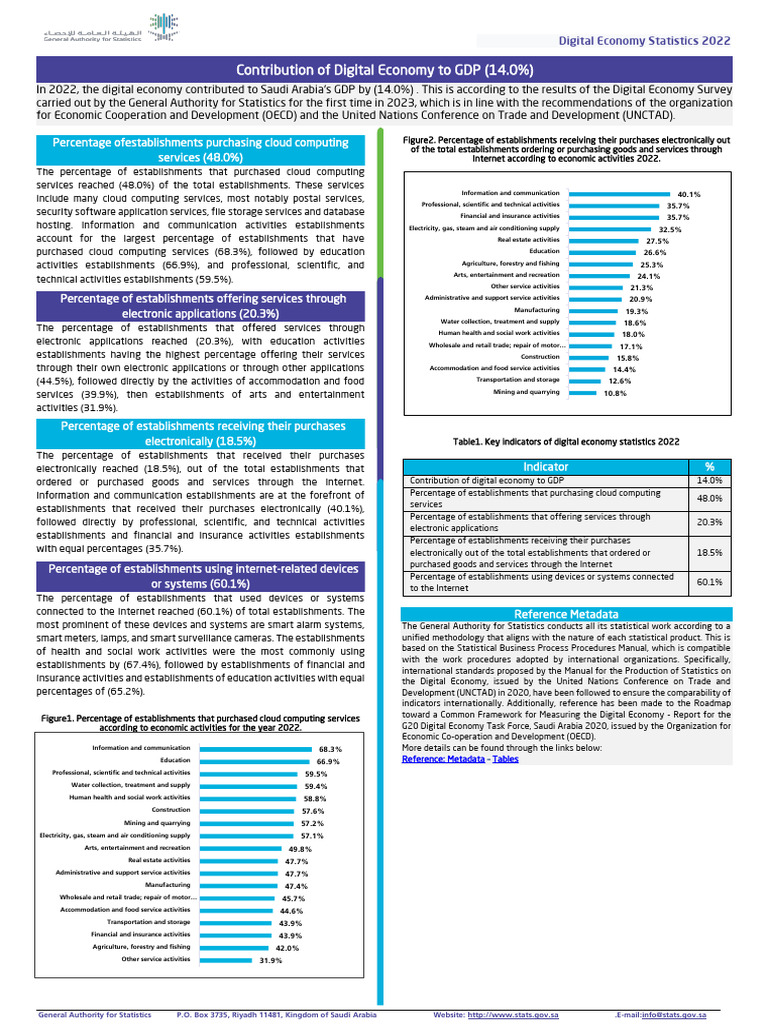 Digital Economy Statistics 2022EN | PDF | Computing | Economies