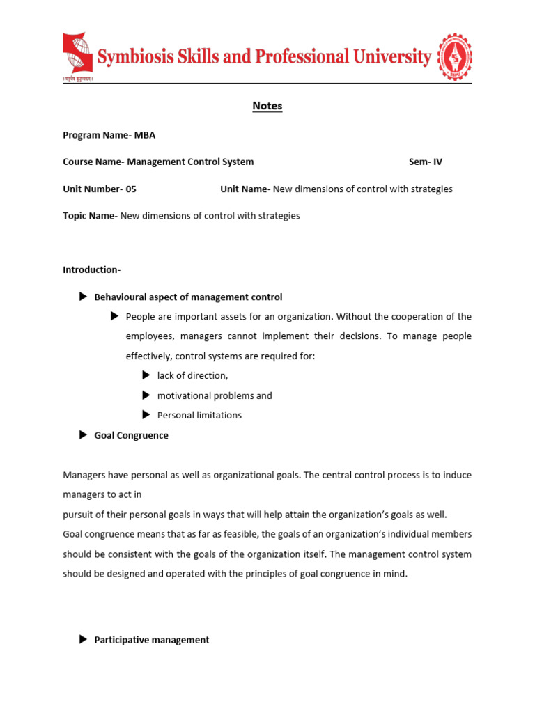 New dimensions of control with strategies | PDF | Knowledge Management ...
