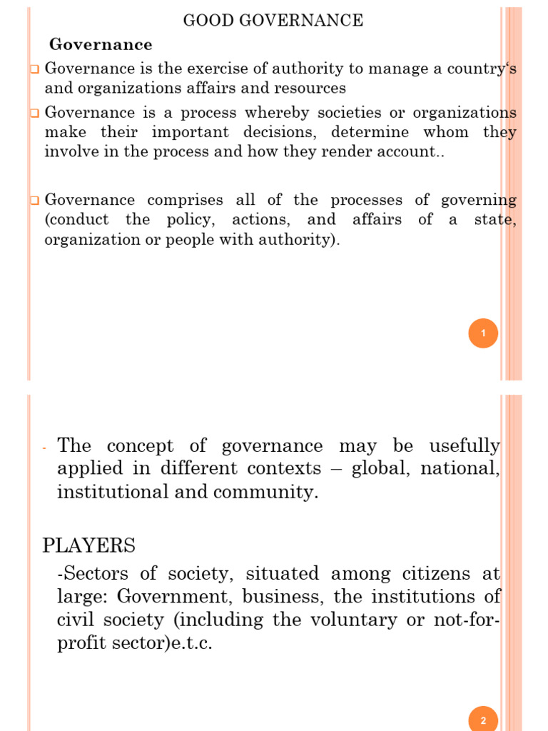 Gd Governance 2 | PDF | Governance | Political Science