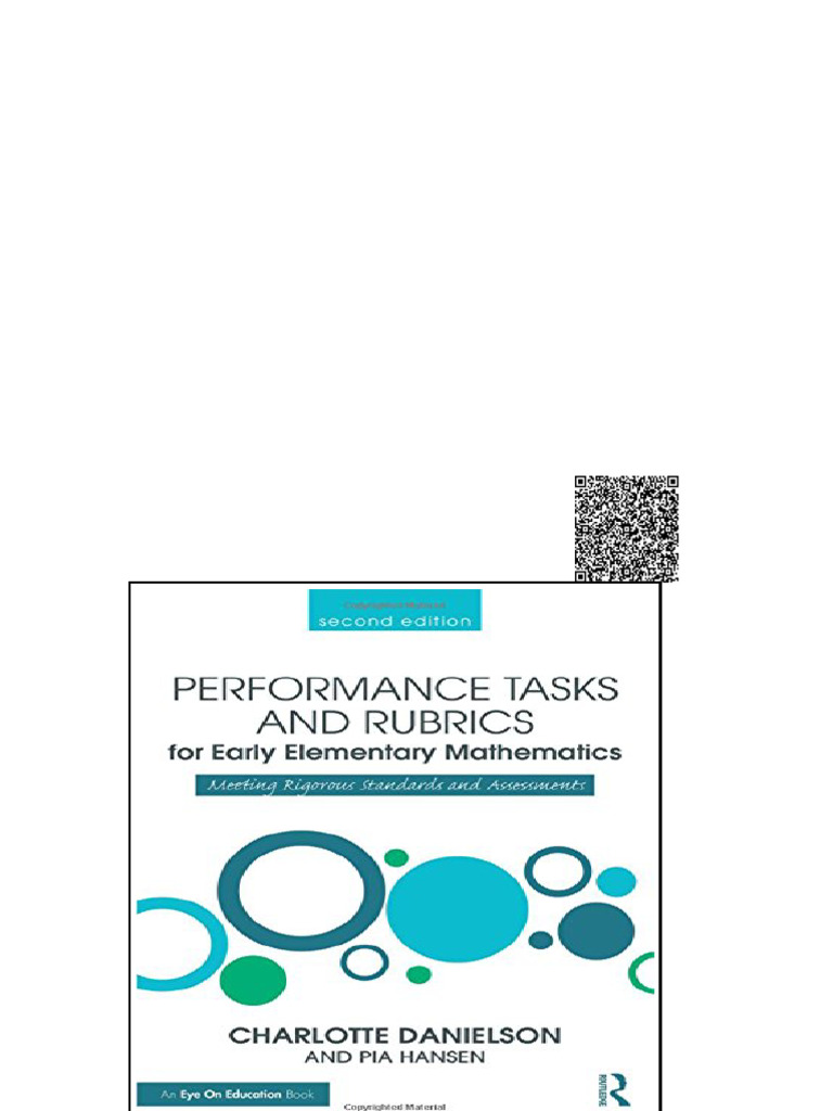 (Ebook) Performance Tasks and Rubrics for Early Elementary Mathematics ...