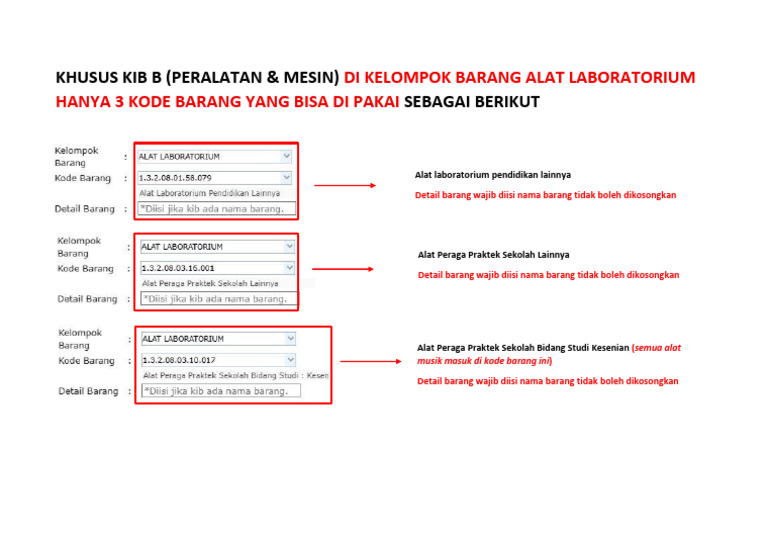 Noted Kode Barang Di Alat Lab | PDF