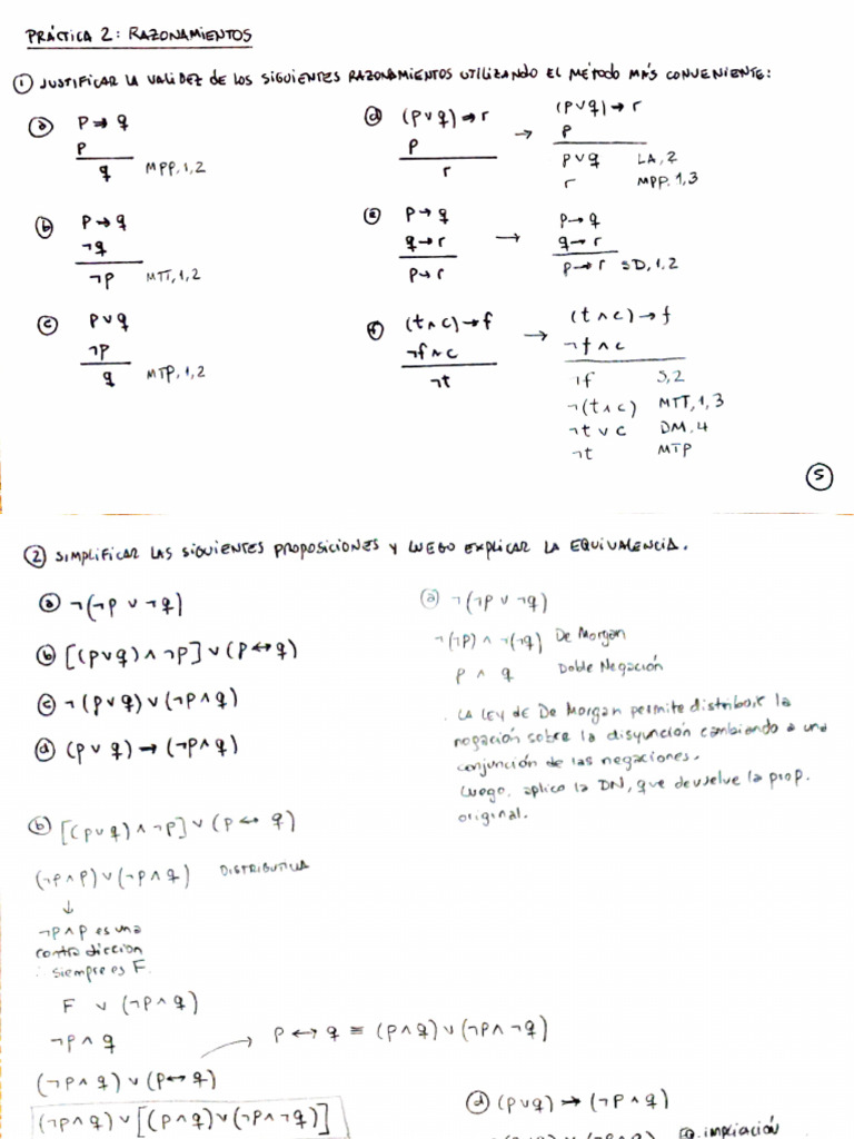 Algebra 1 Practica 2 AndersGerman | PDF