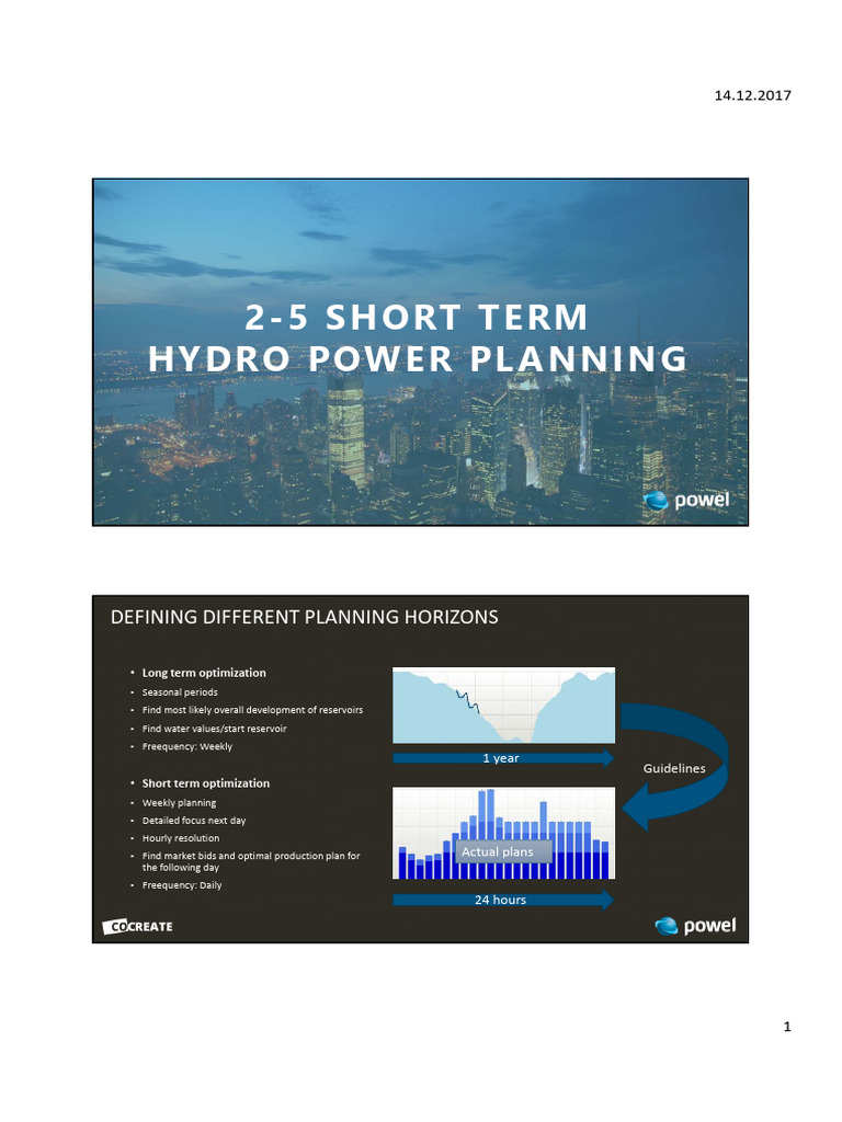 2-5 Short Term Hydropower Planning | PDF | Hydroelectricity ...