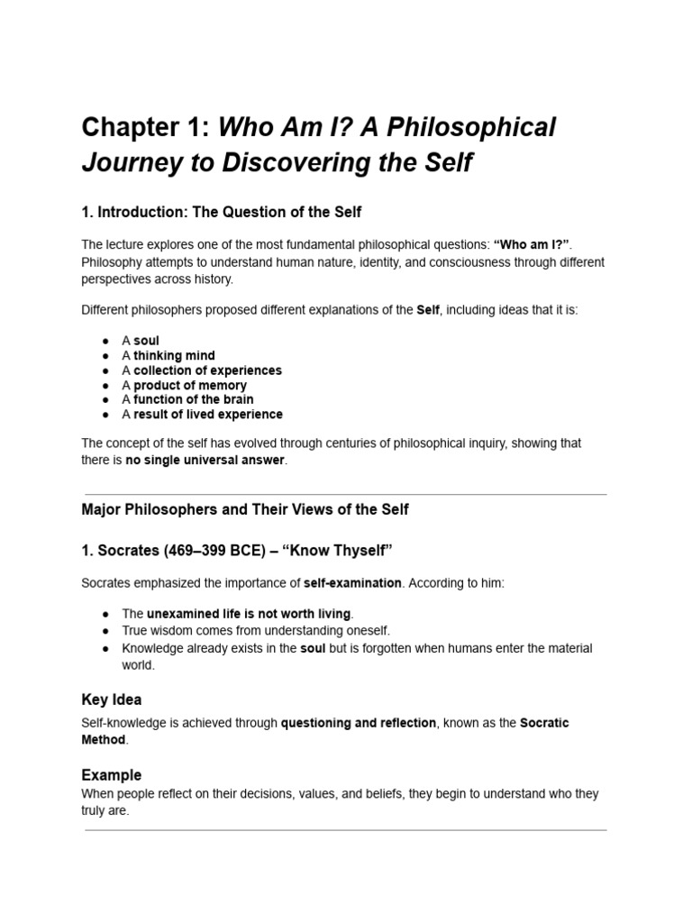 Understanding The Self Reviewer | PDF | Philosophy Of Self | Sexually ...