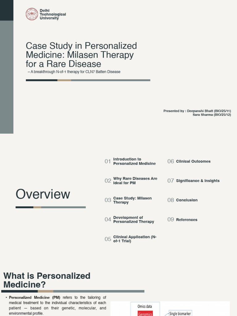 Milasen Case Study | PDF | Personalized Medicine | Rna Splicing