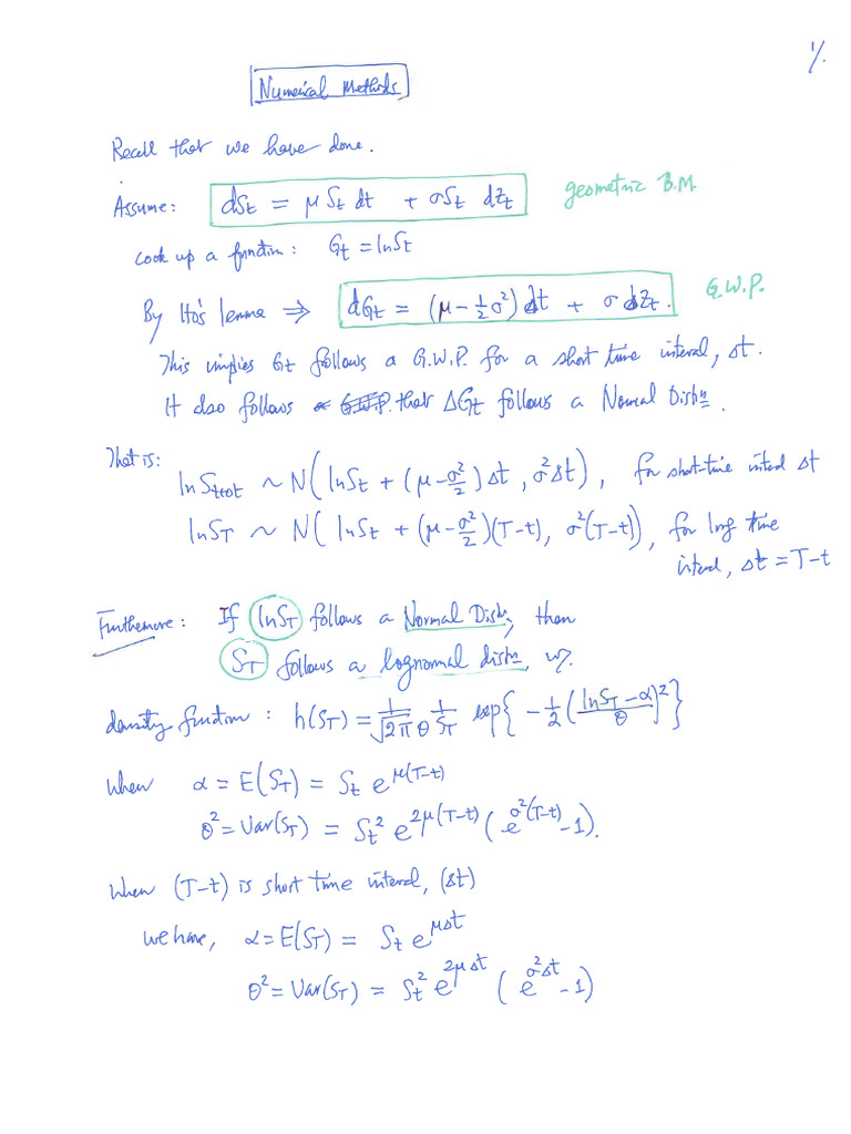 Zoom Notes Numerical Methods | PDF