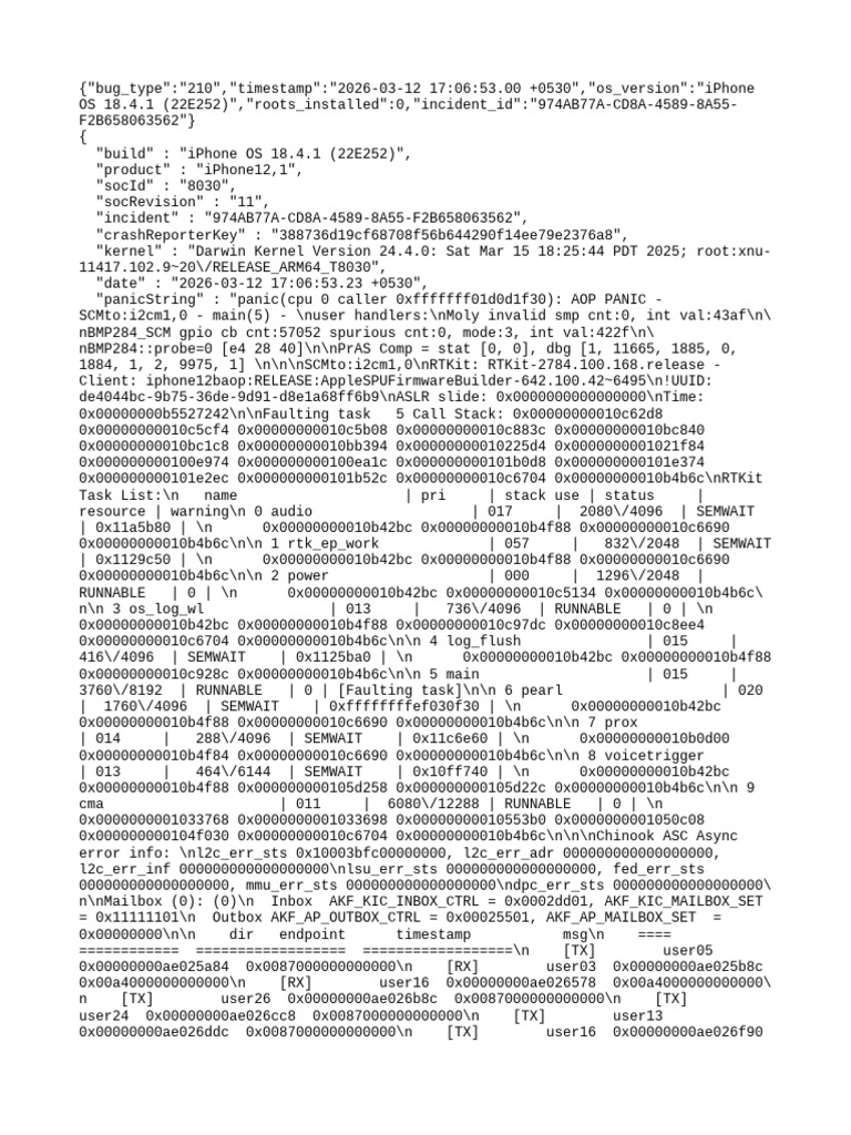 Crash Log | PDF | Thread (Computing) | Computer Programming