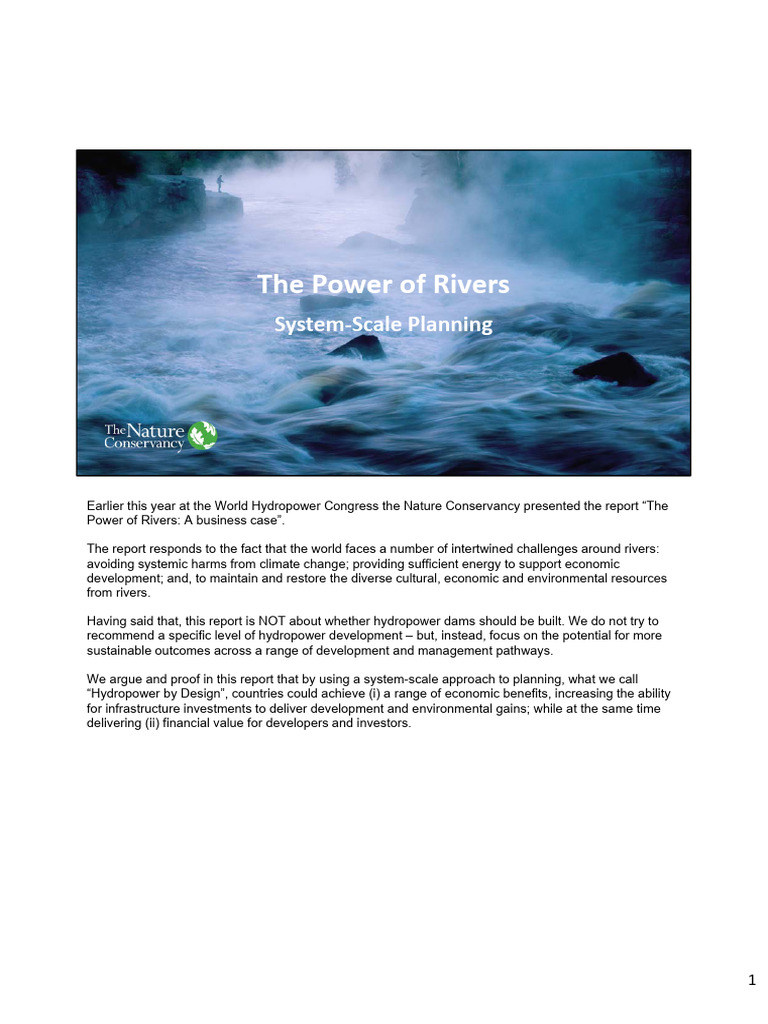 The Power of Rivers - System-Scale Planning Mod 2 | PDF ...