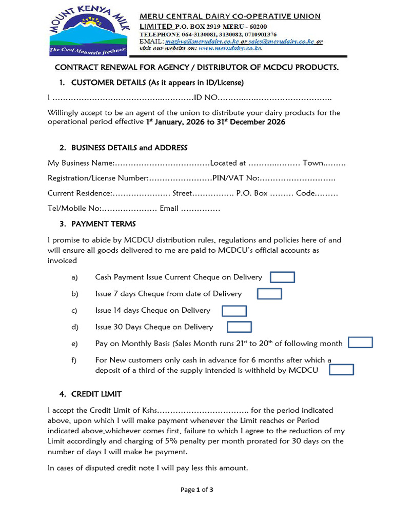 Payment Agreement Form | PDF | Cheque | Payments