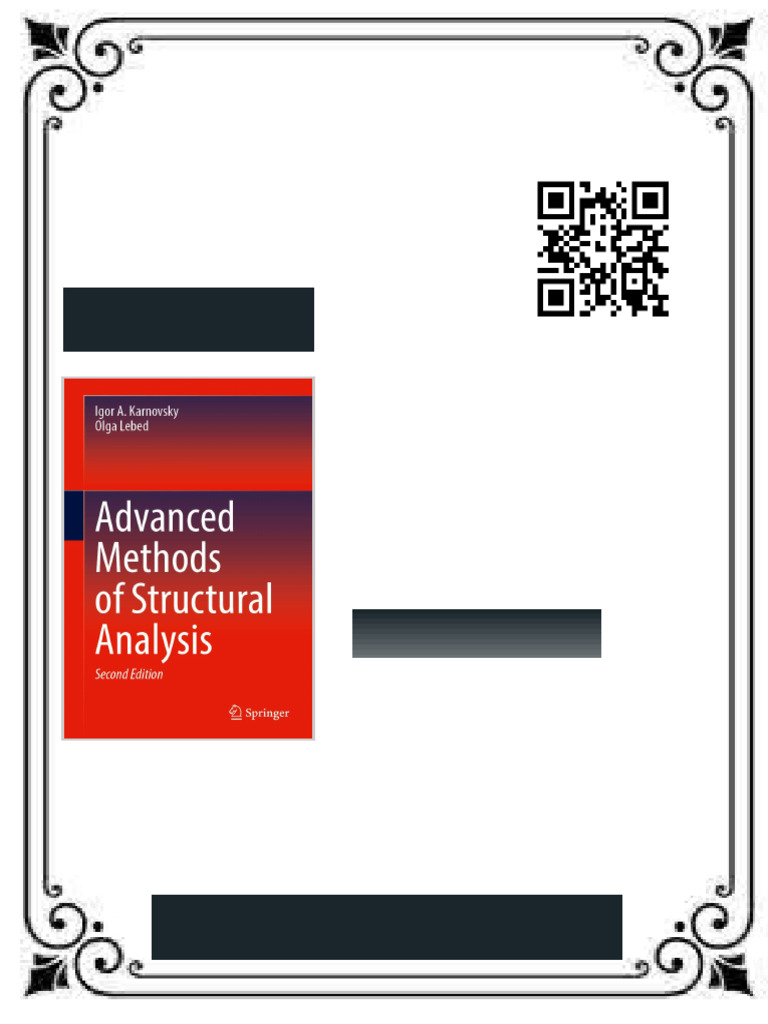 Advanced Methods of Structural Analysis Igor A. Karnovsky Ebook ...