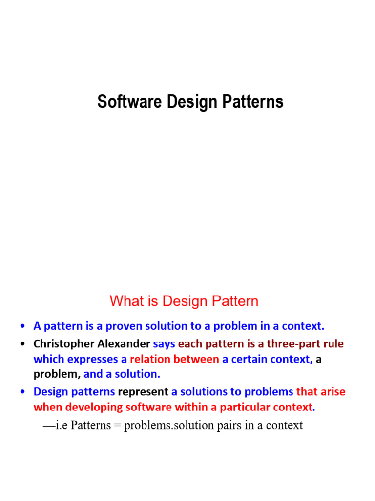 16 Software Design Patterns 2026 | PDF | Inheritance (Object Oriented ...