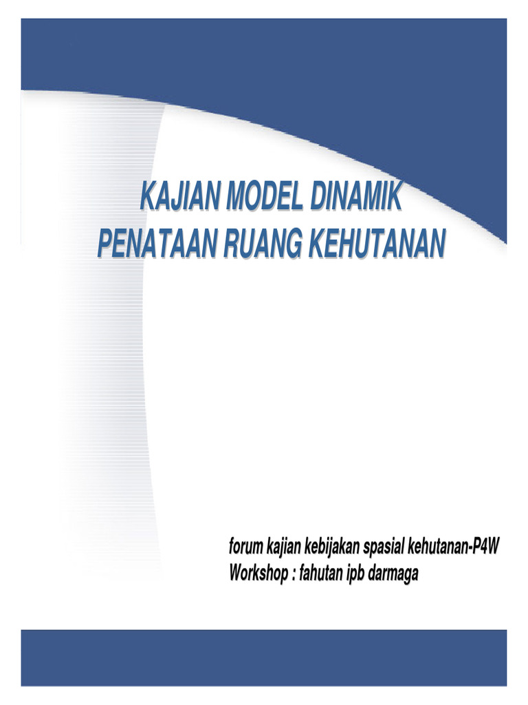 Kajian Model Dinamik Penataan Ruang | PDF