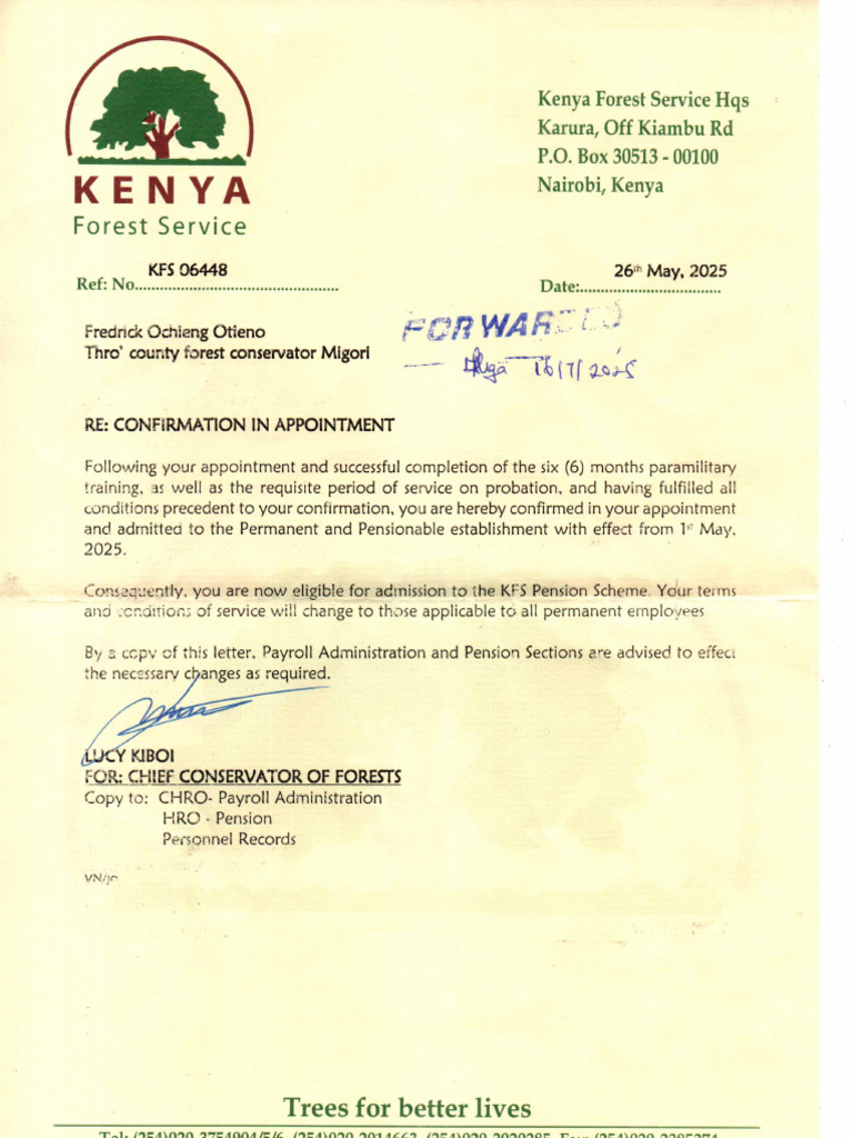 Confirmation Letter | PDF