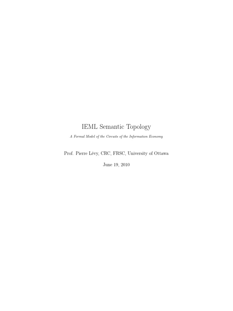 LEVY, Pierre (2010) IEML Semantic Topology | PDF | Group (Mathematics ...