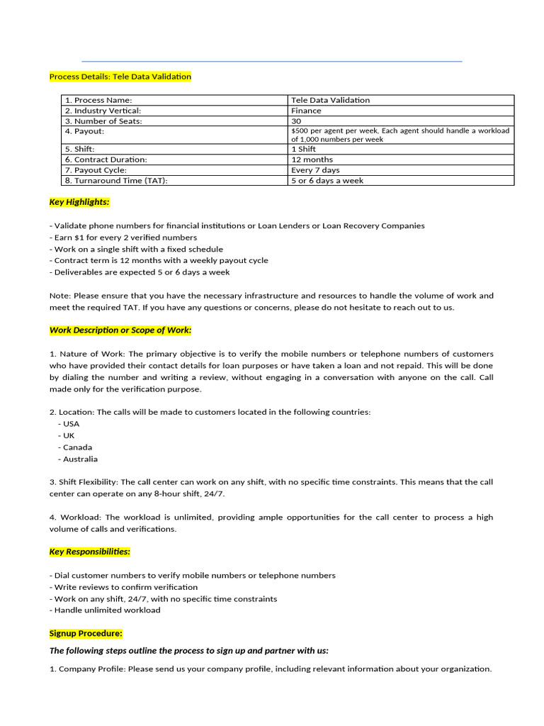 Tele Data Validation | PDF