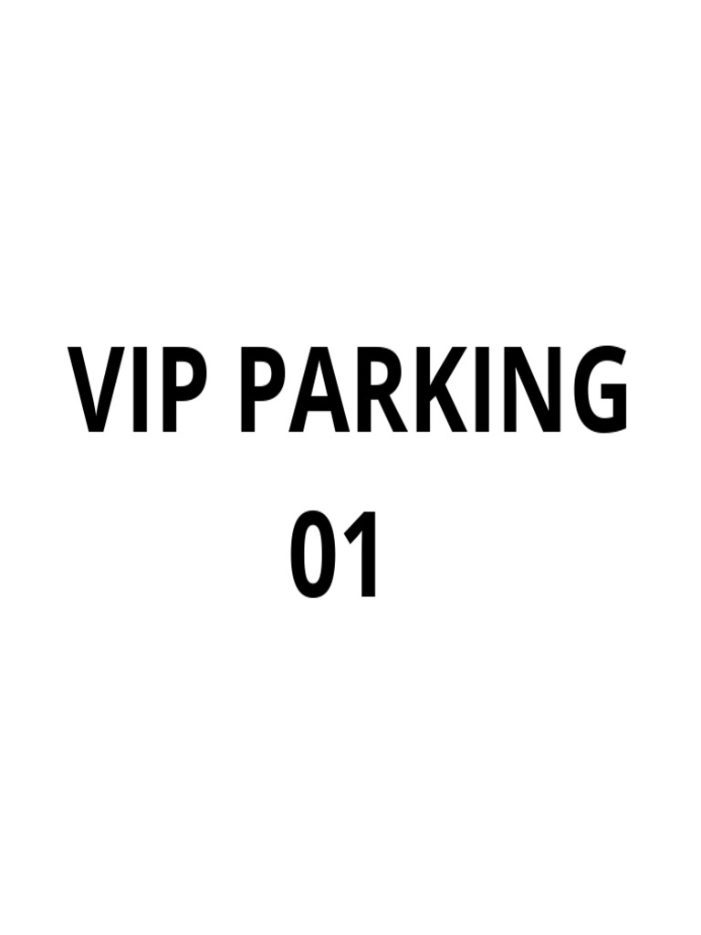 Vip Parking. Coletes | PDF