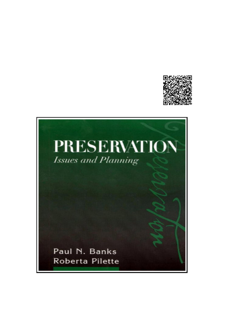 Preservation Issues and Planning | PDF