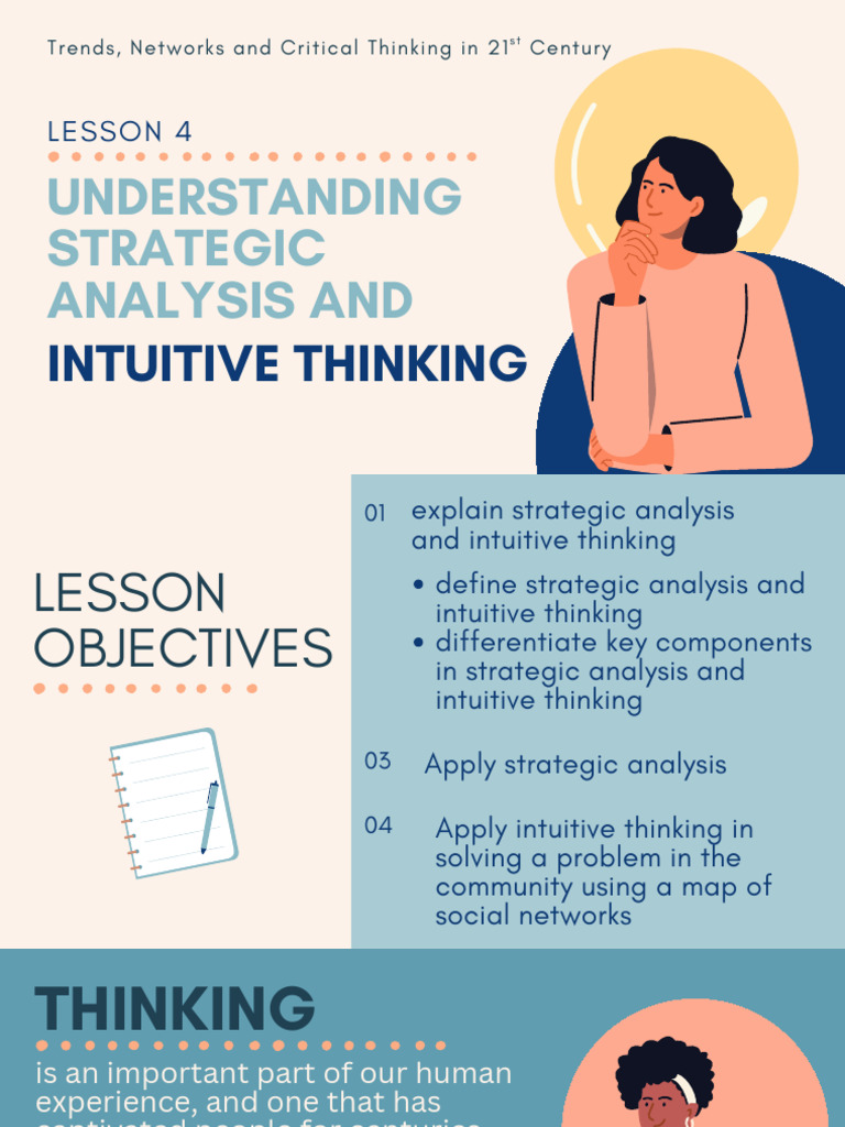 LESSON 4 Understanding Strategic Analysis and Intuitive Thinking | PDF ...