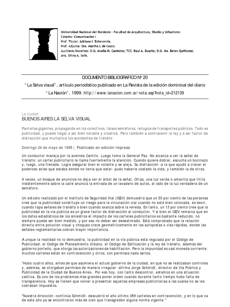 Selva Visual | PDF