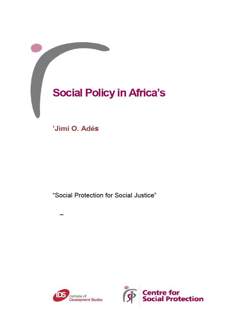 Beyond social protection paradgm in Africa | PDF | Social Protection ...