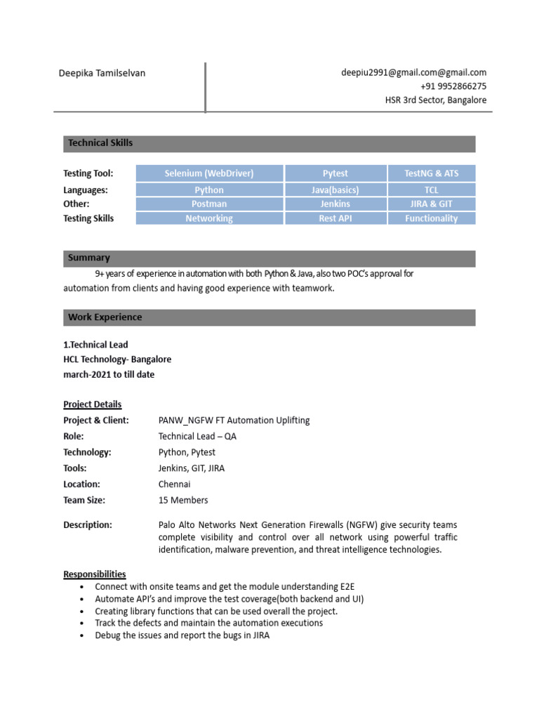 Deepika Python Automation Selenium | PDF | Selenium (Software ...
