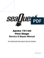 Apeks Tx100 Eerste Trap Service Manual