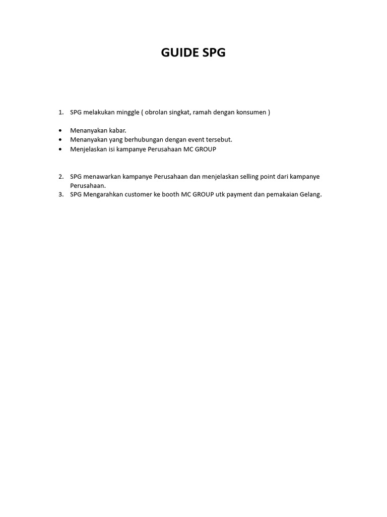 Guide SPG | PDF