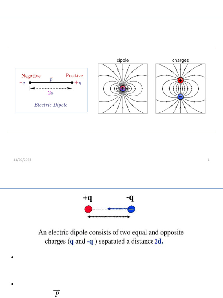 BE Electrostatics Class2 | PDF | Dipole | Physical Quantities