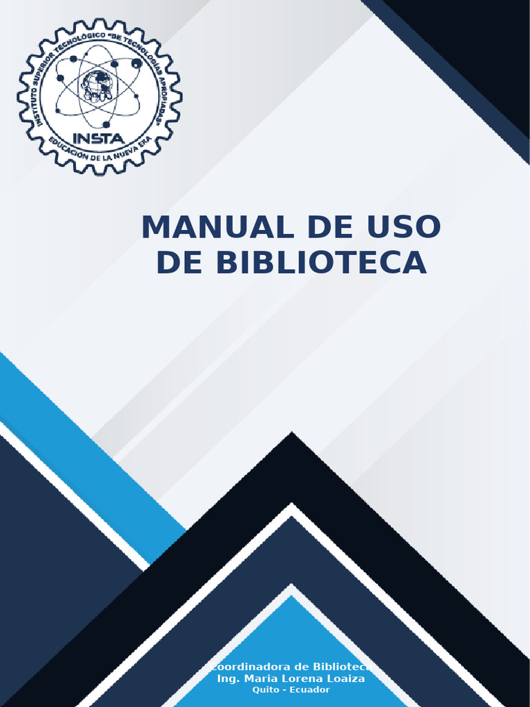 Manual de Uso de La Biblioteca | PDF | Bibliografía | Bibliotecas