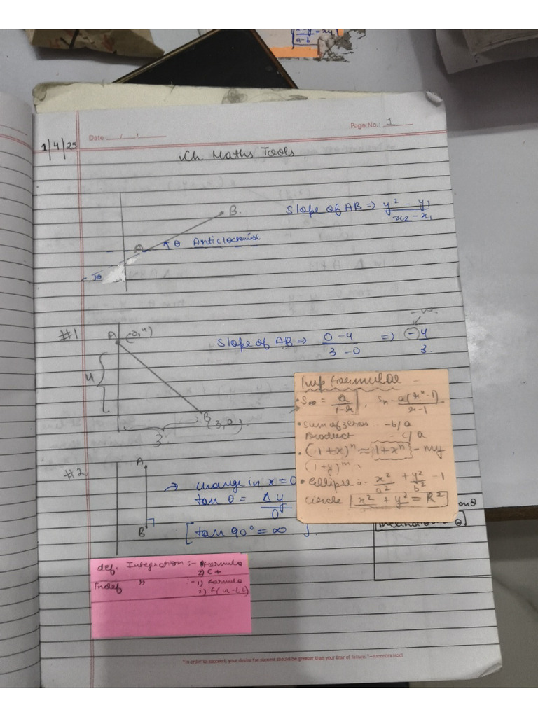 maths notes | PDF
