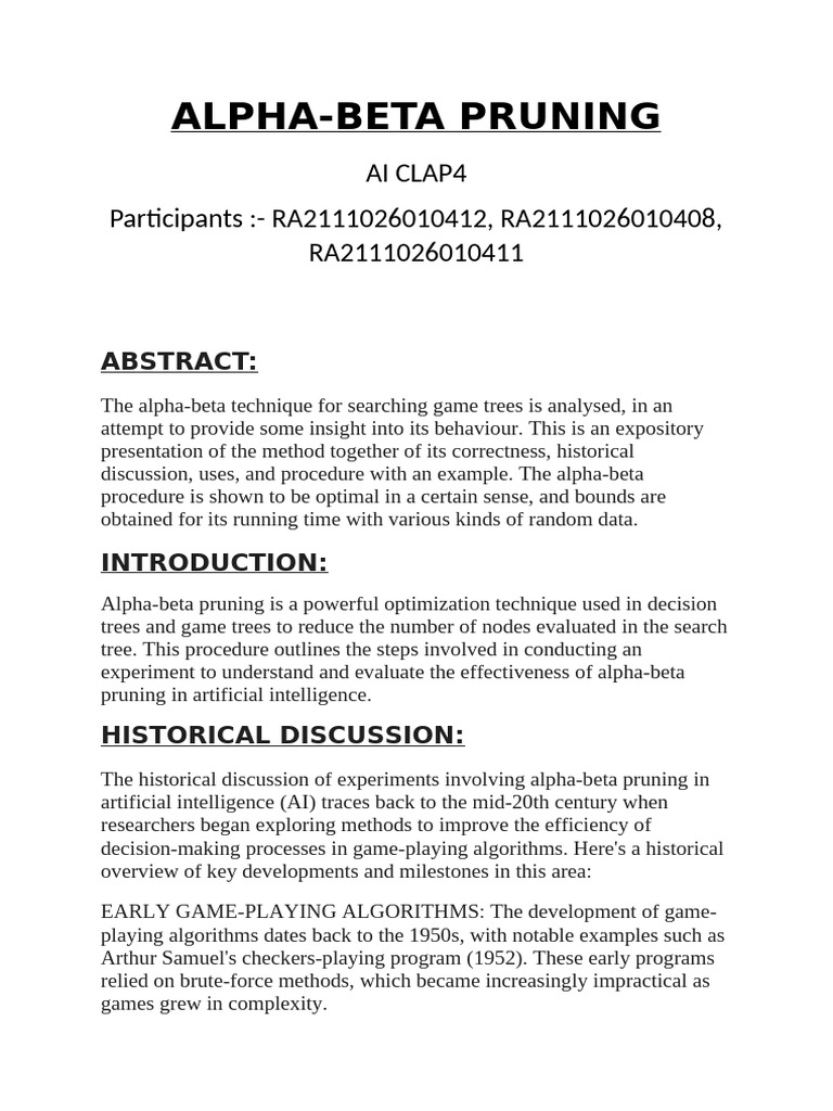 Clap4 Documentation For Alpha Beta Pruning | PDF | Applied Mathematics ...