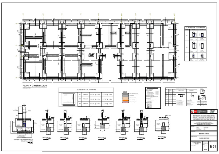 1. Planos de Estructuras Eea Illpa Puno-model | PDF