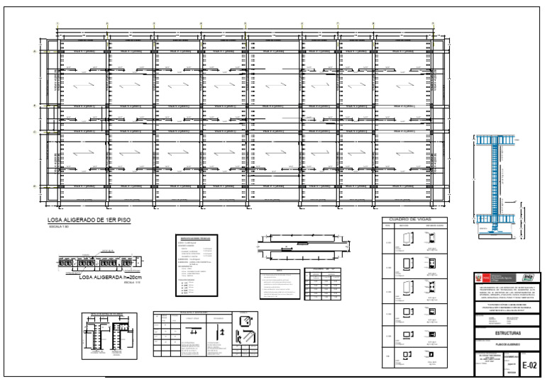 2.planos de Estructuras Eea Illpa Puno-Model | PDF
