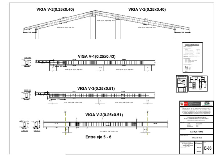 3.Planos de Estructuras Eea Illpa Puno-model | PDF | Ingeniero civil ...