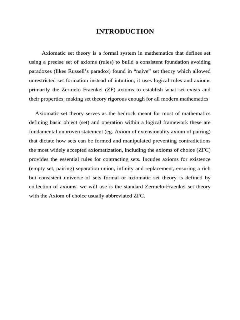 Introduction (Autorecovered) | PDF | Axiom | Mathematical Logic