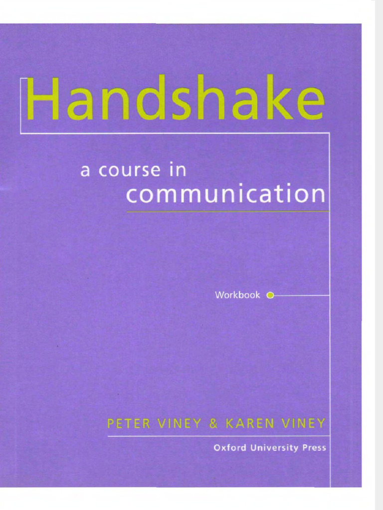 Vdocuments - MX - Peter Viney Karen Viney Handshake Workbook | PDF