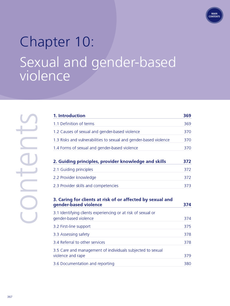 Ippf CCCG Chapter 10 SGBV | PDF | Violence Against Women | Violence
