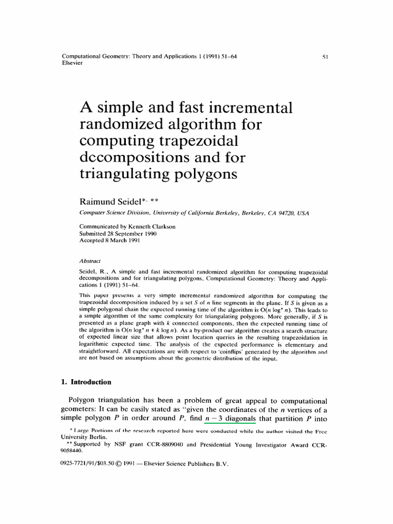 A Simple and Fast Incremental Randomized Algorithm For Computing ...